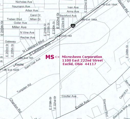 Here's where Microsheen is located.