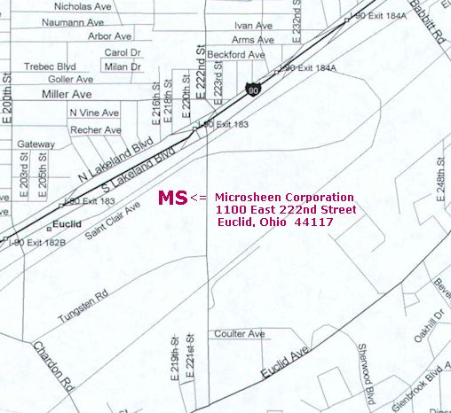 Here's where Microsheen is located.